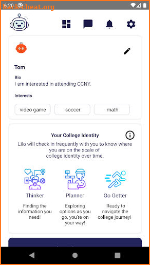 Lilo Chatbot screenshot