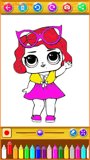 Lily Doll Coloring Book screenshot