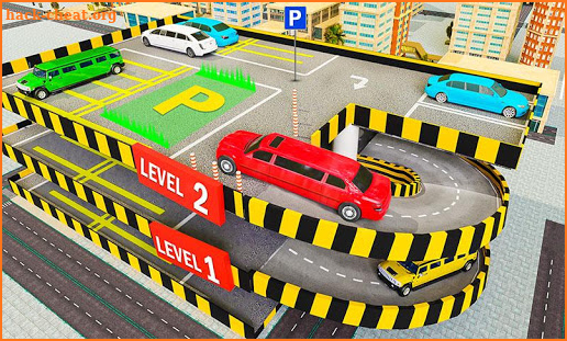 Limo Multi Level Car Parking Car Driving Simulator screenshot