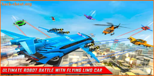 Limo Robot Car Transform: Police Robot Game 2022 screenshot