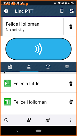 Linc PTT screenshot