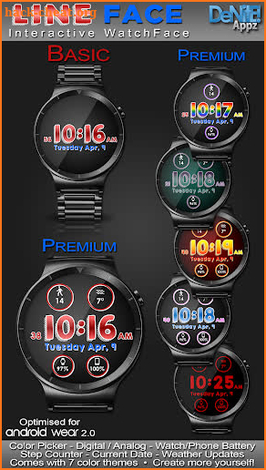 Line Face HD Watch Face screenshot