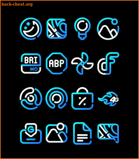 LineBula Blue - Icon Pack screenshot