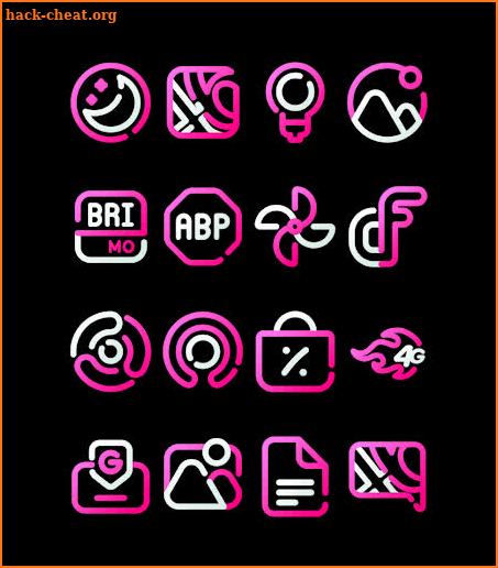 LineBula Pink - Icon Pack screenshot