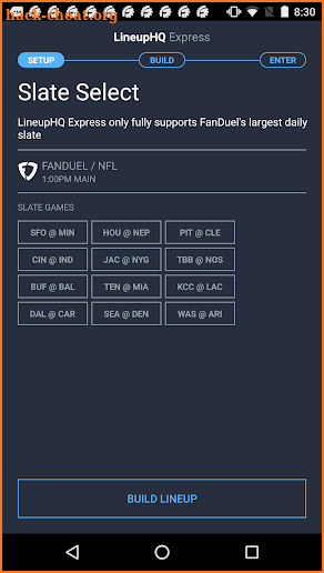 LineupHQ: FanDuel Lineups screenshot
