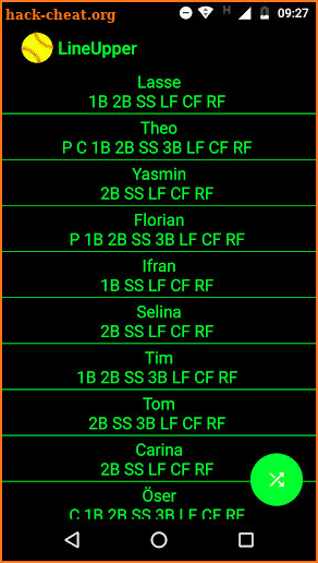 LineUpper - Lineup Generator Softball | Baseball screenshot