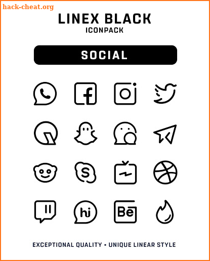 LineX Black Icon Pack screenshot