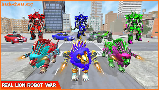 Lion Robot Car Games: Robot Car Transforming Games screenshot