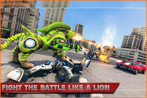 Lion Robot Car Transforming Games: Robot Shooting screenshot