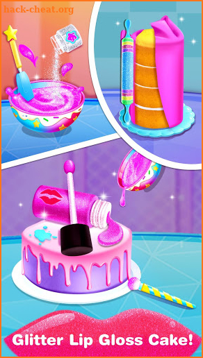 Lipstick Cake Baking Salon-Girl Makeup Comfy Cakes screenshot