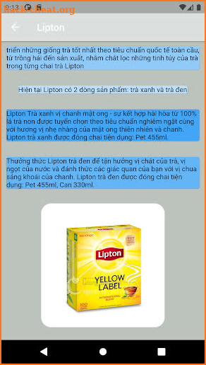 Lipton screenshot