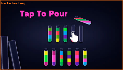 Liquid sort puzzle: Test tube screenshot