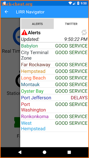 LIRR Navigator screenshot