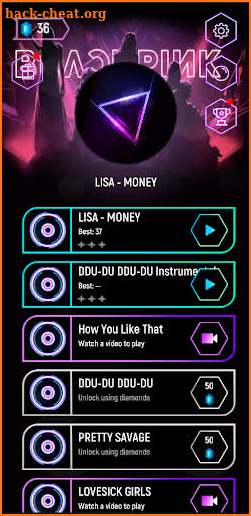 Lisa Blackpink Tiles Hop screenshot