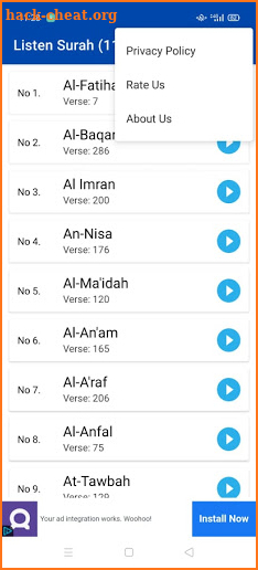 Listen Surah (114) screenshot