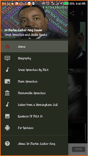 Listen to Dr. Martin Luther King Jr. Speeches screenshot