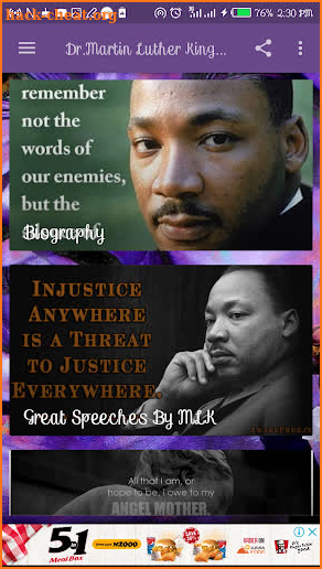 Listen to Dr. Martin Luther King Jr. Speeches screenshot