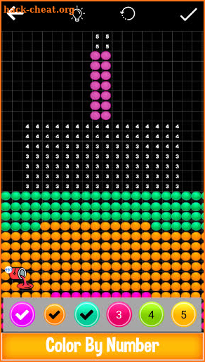 Lite Bright - Light By Numbers, Magic Screen Game screenshot