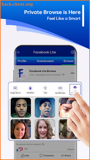 Lite for Facebook lite - lite for messenger screenshot