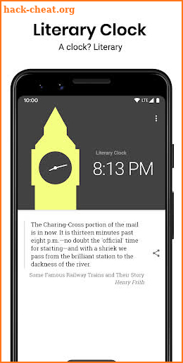 Literary Clock: Widget and Screen Saver screenshot