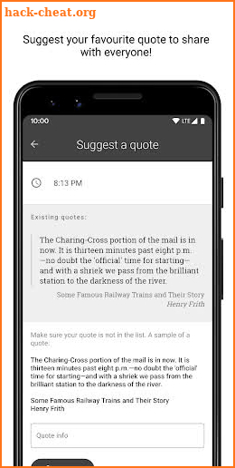 Literary Clock: Widget and Screen Saver screenshot