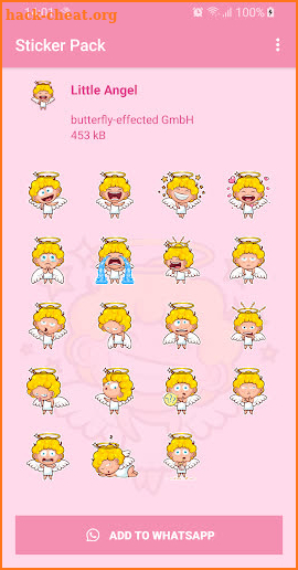 Little Angel Stickers - WAStickerApps for WhatsApp screenshot