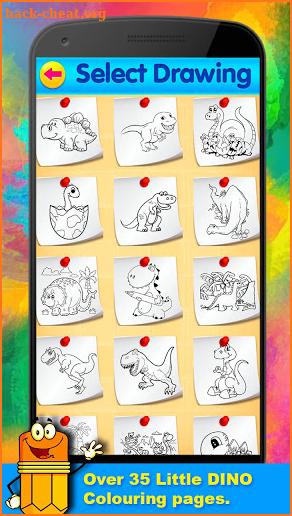 Little Dino Coloring Book & Drawing Book for Kids screenshot