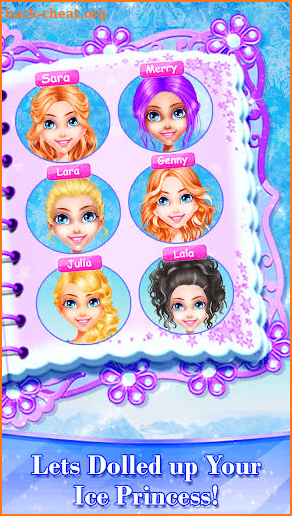 Little Ice Queen Princess Beauty Triplet Salon screenshot