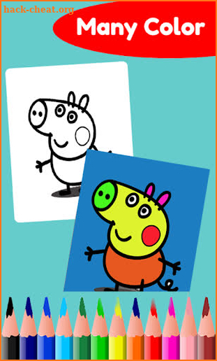 Little Pigs Coloring with Peppa Game screenshot