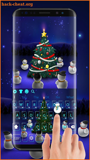 Little Snowmen with Christmas Tree Keyboard screenshot