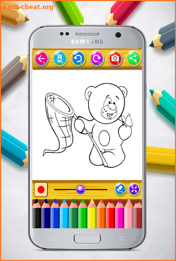 Little Teddy Bear Colouring Book screenshot