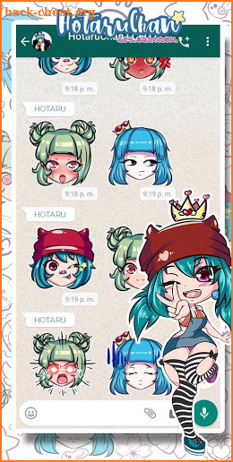 Little Waifus Stickers Whatsapp screenshot