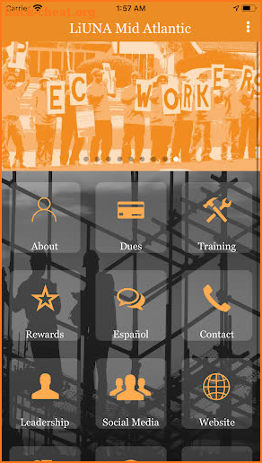 LiUNA Mid Atlantic screenshot