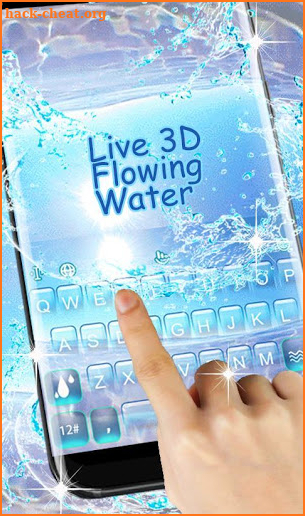 Live 3D Flowering Water Keyboard Theme screenshot