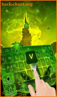 Live 3D Smoke Jamaican Rasta Keyboard Theme screenshot