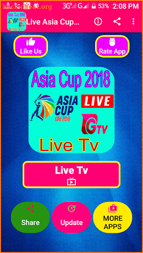 Live Asia Cup 2018 screenshot