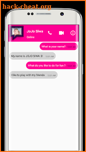 Live Chat JoJo Siwa screenshot