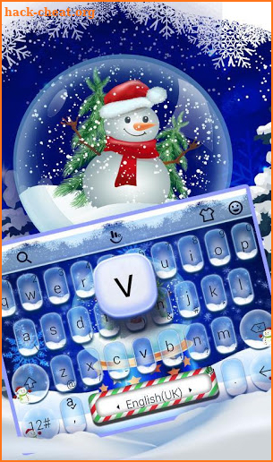 Live Christmas Snow Keyboard Theme screenshot