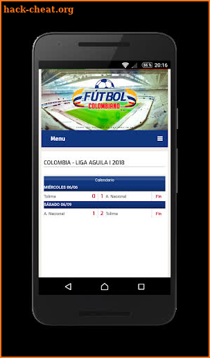 Live Colombian Football screenshot