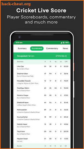 Live Cricket Score : Live Line, Schedule & News screenshot