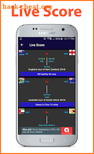 Live Cricket- Score, Schedule & News screenshot