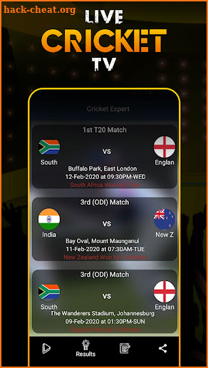 Live Cricket TV HD Cricket TV screenshot