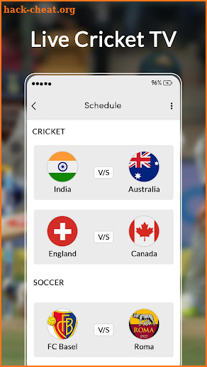 Live Cricket TV - Live Cricket Matches Score screenshot