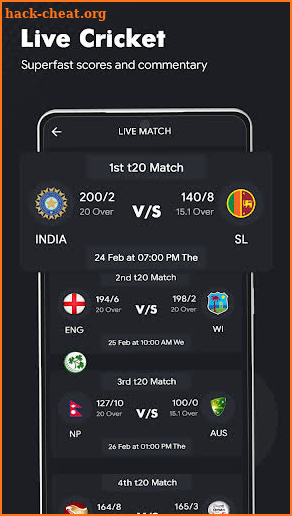 Live Cricket TV - Live Score screenshot