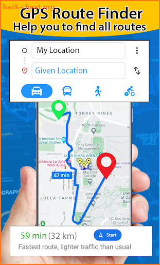 Live Earth Map Route Planner & Voice Navigation screenshot