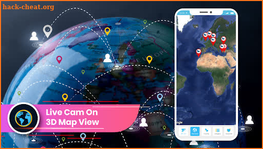 Live Earth Webcam HD: 3D World Map, GPS Navigation screenshot