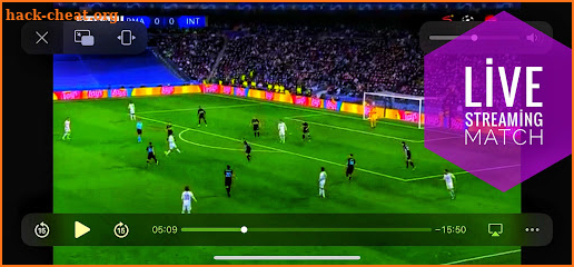 Live football TV screenshot