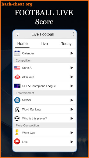 Live Football TV HD Streaming screenshot