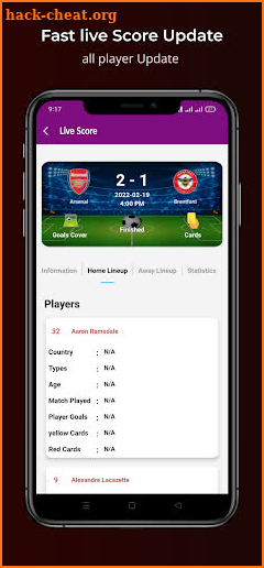 Live Football TV Live Score screenshot