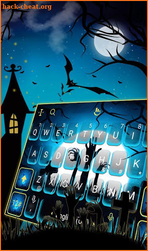 Live Halloween Graveyard Keyboard Theme screenshot